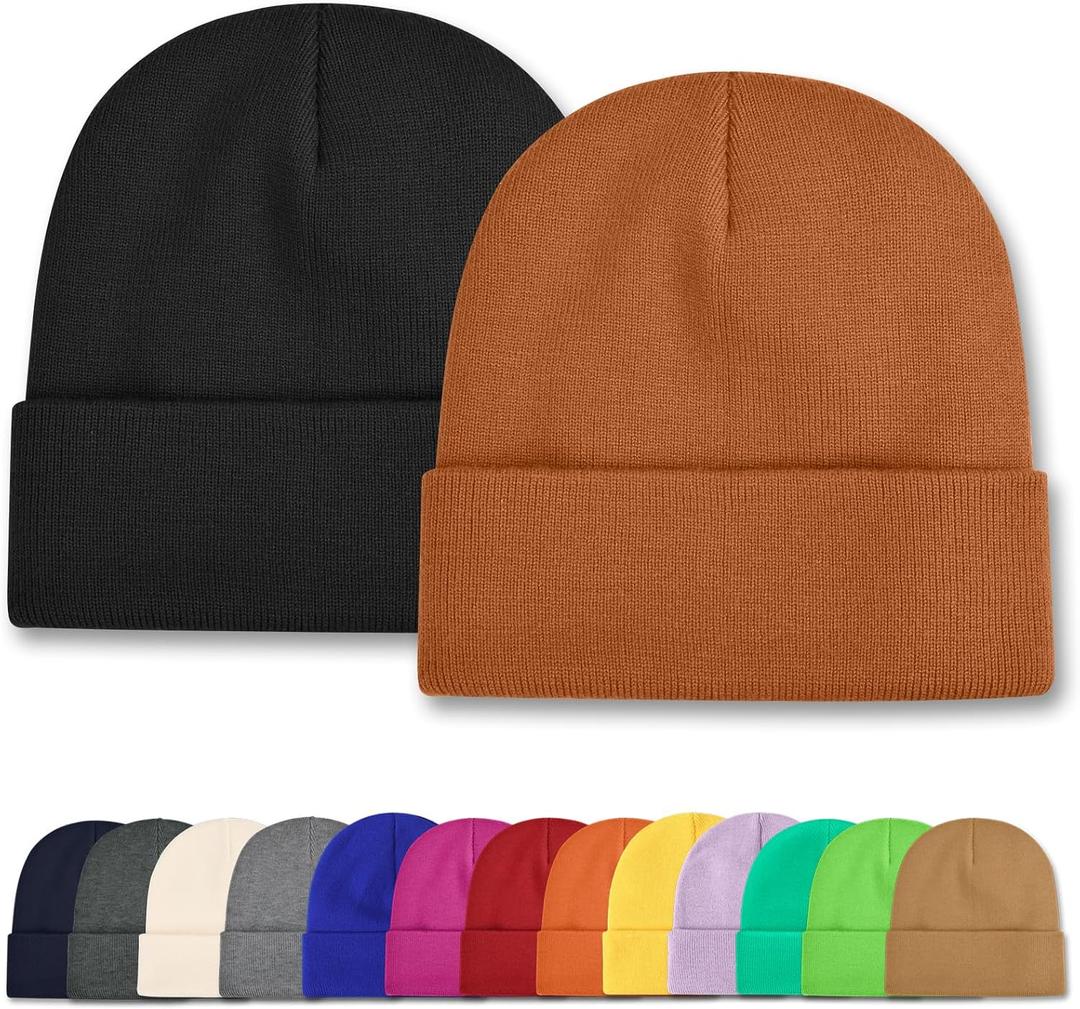 4 x Toddler Beanie Baby Beanies for Boys Girls Kids Winter Hats Children Knit Warm Caps 0-12years