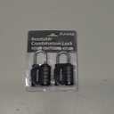 Puroma 2 Pack Combination Lock for Locker 4 Digit Outdoor Waterproof Padlock for School, Gym, Sports, Fence, Toolbox, Gate, Case, Outdoor, Hasp Storage (Black)