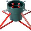 Blissun Metal Christmas Tree Stand, Adjustable Christmas Tree Holder, Xmas Tree Stand for Real Tree Fits for 2-Inch to 5.3-Inch Trunk