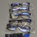 Gaoye Professional Reading Glasses for All Day - Computer Readers with Blue Light Protection - Value Pack of 5 