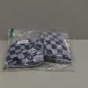 Jacquotha Bathroom Hand Towels Set of 4, Checkered Towels for Bathroom Face Hair Kitchen, Luxurious Cotton, Soft and Fluffy, 13x29 Inches, Blue, Men Women