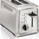 Hamilton Beach 2 Slice Toaster with Extra-Wide Slots, Bagel Setting, Toast Boost, Slide-Out Crumb Tray, Auto-Shutoff & Cancel Button, Defrost Function, Stainless Steel (22794)
