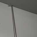 Ranbo Glass Shower Door Towel Bar 24 Inch Stainless Steel Sliding Shower Door Handle Replacement with Polished Chrome Finish for Commercial and Residential Glass Doors