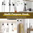 Metal Suction Cup, Heavy Duty Double Hooks for Bathroom, Kitchen, Wall, Cabinet, Car - 2 Pack, Rustproof & Waterproof Adhesive Hooks for Organizing Towels, Keys, Coats, Hats (Gold)