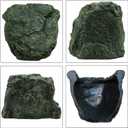 PINVNBY Large Reptile Hideout Cave,Resin Tortoise Hide Rock Turtle Hideaway House Lizard Box Shelter Habitat Decoration for Gecko Spiders Frogs Fish Turtles Hermit Crabs(3 Pcs)