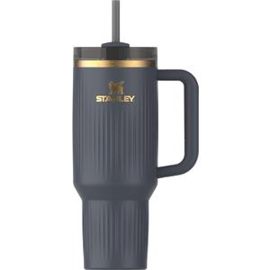 STANLEY Quencher H2.0 Tumbler with Handle and Straw 40 oz | Flowstate 3-Position Lid | Cup Holder Compatible for Travel | Insulated Stainless Steel Cup | BPA-Free | Fluted Twilight
