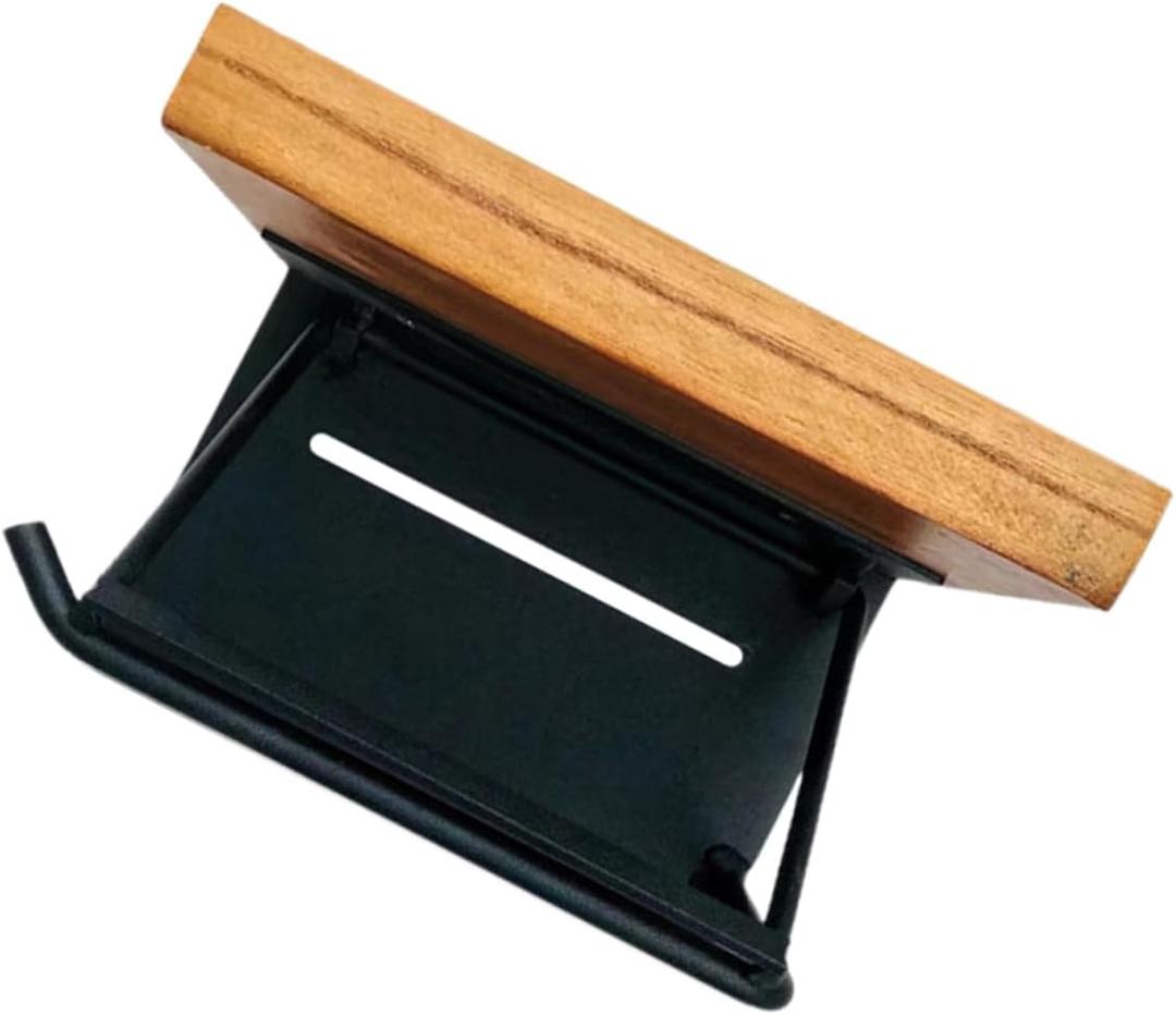 GLEAVI Bathroom Roll Paper Hanging Rack Wood Shelf Punch Toilet Paper Holder for Bathroom Organization Multi-use Storage for Phone and Accessories Modern Design