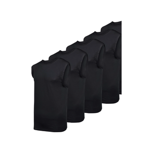 Real Essentials 4 Pack: Men's Dry-Fit Active Muscle Tank Top - Size L