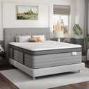 Onlylucky Queen Mattress 14 Inch, Firm Queen Size Mattresses in a Box with Cooling Gel Memory Foam & Pocket Springs for Heavy People, Edge Support, Back Pain Relief, Fiberglass-Free, CertiPUR-US