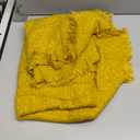 CREVENT Farmhouse Boho Knitted Throw Blanket for Couch Sofa Chair Bed Home Decoration, Soft Warm Cozy Light Weight for Spring Summer Fall (50''X60'' Mustard/Yellow)