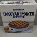 StarBlue Takoyaki Maker - Electric Machine for Japanese Octopus Balls with FREE Picks - Easy to Operate, AC 120V 50/60Hz 650W