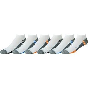Amazon Essentials Men's Breathable Low Cut Tab Ankle Socks, Performance Zone, Comfortable Cushion Athletic, 6 Pairs