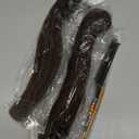 IXIMII Chocolate Brown Dreadlock Extensions Human Hair 0.8 cm 10 inch 20 Strands #4 Handmade Permanent loc Extensions with Needles and Comb Real Human Hair Dreads Extensions for Women Men Kids