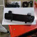 2026 12'' Mirror Dash Cam 4 Channel, Touch Screen Rear View Mirror Camera for Cars,1080Px4 Dashcam Front Rear Inside, IR Night Vision,WiFi,APP,GPS, 24/7 Recording Parking Monitor,Free 128GB SD