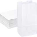 2lb White Paper Bags-Pack of 500ct