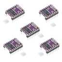 DRV8825 Stepper Driver, DRV8825 Stepper Motor Driver Module for 3D Printer Stepper Driver 4-Layer PCB Board, Send Heat Sink(5PCS)