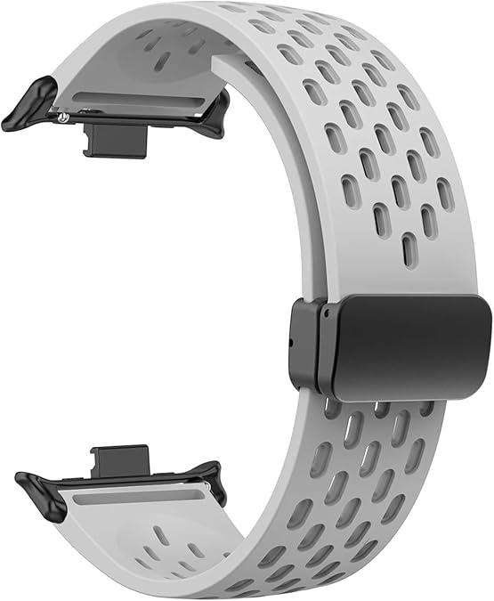 SAAWEE Silicone Strap for Redmi watch 4/8 Pro Magnetic Buckle Sports Band for Mi band 8 pro Correa Breathable Bracelet Accessories Watchbands