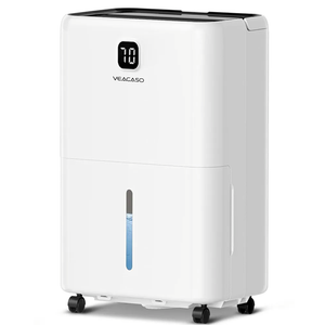 5500 Sq. Ft Dehumidifier for Basement with Drain Hose 80 Pints, VEAGASO Dehumidifiers for Home, Large Room, Bathroom, Bedroom, Three Modes, Intelligent Humidity Control, Dry Clothes, 24HR Timer