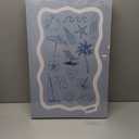 3 pcs Blue Trendy Coastal Beach Canvas Wall Art Bikini Seashell MEET ME AT THE BEACH Wall Decor Pictures Coastal Granddaughter Preppy Aesthetic Poster Print for Bedroom Dorm Apartment Home Decoration, 12x16