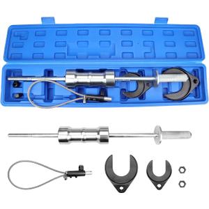 FEXON Inner CV Joint Puller Slide Hammer Front Wheel Drive Axle Half Shaft Removal Tool Kit,Heavy Duty 10 Pounds Slide Hammer 63mm 48mm CV Joint Fork Adapter Attachments