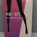 Fleece Lined Tights Women Sheer Warm Pantyhose Leggings Fake Translucent Thermal Winter Thick Tights for Dresses XL black