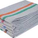 Terry Dish Towels, Pack of 6, 30 x 50 cm, Highly Absorbent Kitchen Cleaning Cloths 12"X20" Milange