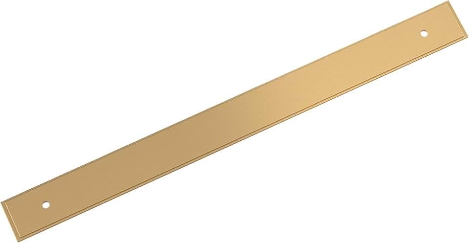 Amerock Maymont 10-1/16 inch (256mm) Center-to-Center Rectangle Champagne Bronze Cabinet Pull Backplate, BP37593CZ