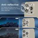 5 x NEW'C 3X Privacy for iPhone 15 Pro Screen Protector (6.1 inches)+ 3X Camera Lens Protector, Sensor Protection, Case Friendly Tempered Glass Film + Dust Plug - Easy Installation Tool Included