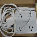 TESSAN 10 Ft Surge Protector Power Strip, 3 USB(1 USB C) 8 Outlets, Flat Plug Extension Cord with Multiple Outlets, 900J Protection, Desk Charging Station for Home, Dorm Room Essentials, Grey