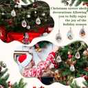 Amyhill 3 Pcs Nativity Scene Oyster Shell Christmas Ornament Natural Flat Oyster Shells Religious Ornament with Jute Rope for Home Hanging Decor, DIY and Crafts Tree Home Office Gift