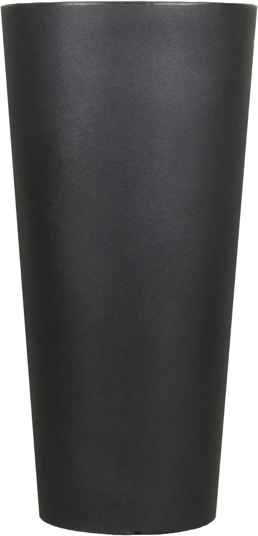 Tusco Products CTR32BK Cosmopolitan Round Garden Planter, 32", Black