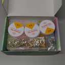 Pizooro Clay Beads 3 Boxes Bracelet Making Kit, 10500pcs Beads for Jewelry Making, Round Letter Beads with Charm and Elastic Strings, Friendship Bracelets Holiday Gifts for Girls Adults (Gold)