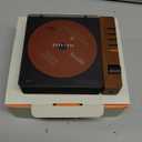 syitren R300 CD Player Portable Bluetooth Desktop Retro CD Players for Home,Without Speakers, Rechargeble Battery Small Compact Vintage CD Player,SPDIF Out,Brown