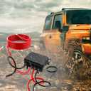 Winch Solenoid Contactor Relay Kit, 12V 500A Winch Control with Waterproof Box, Fits for 8000lbs-17000lbs ATV UTV Jeep Trailer Winches, Pre-Wired