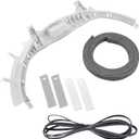 WE49X20697 Dryer Bearing Kit Compatible with G-E Hot-point Dryers Include WE1M504 & WE1M1067 Drum Slides by Fetechmate WE3M26 Top Bearing WE12M29 Dryer Belt WE9M30 Dryer Felt