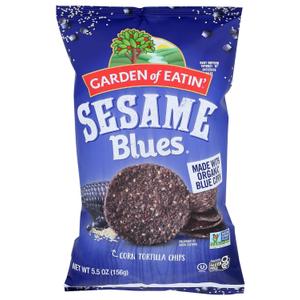 Garden of Eatin' Sesame Blues Tortilla Chips, (5.5 Ounce, Pack of 12) Best if Used By: 10/Dec/2025
