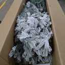 Nearly Natural 9ft. Flocked South Carolina Spruce Artificial Christmas Tree with 850 Clear Lights and 2329 Bendable Branches