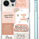 Boho Jesus Collage Case for iPhone 14 Pro,Christian Quote Bible Verse Pattern,Soft TPU Protective Cover Case Compatible with iPhone 14 Pro
