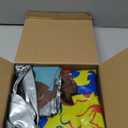 Poen 12 Pcs Inflatable Sword and Shield Knight Party Favors Set Blow up Medieval Sword Shield for Prince Party Favors Decorations Cosplay Accessories (Lion)