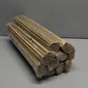 Jollybower 1/4” D Bamboo Stakes, 18 Inch Plant Stakes, Natural Garden Stakes for Tomato, Bean, Flowers,Trees Potted and Climbing Plant Support, 10 Pack