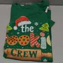 The Cookie Crew Christmas Baking Cookie Lover Kids Women T-Shirt, Green Size XL