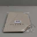 OLETHA Aesthetic Rectangle Tissue Box Cover, High Flat Box Tissues Holder Rectangular, Light Taupe