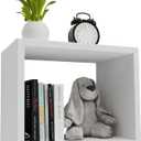 Floating Wall Cube Shelves,Deep in 9" 45 Large White Box Shelf for Wall Storage,Floating Bookshelf,Cubby Storage Organizer for Bedroom,Bathroom, Living Room, Kitchen,Office(White)