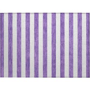 Addison Rugs Chantille ACN528 Purple 1'8" x 2'6 Indoor Outdoor Area Rug, Stain Resistant, Machine Washable, Non Shedding, Bedroom, Living Room, Dining Room, Kitchen Rug
