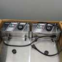 Commercial Electric Deep Fryer with Basket, 3400W Oil Fryer for Home Use