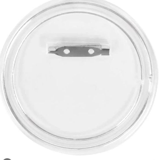 20Pcs 3.15 Inch Button Badges with Pin, Clear Button Badges Craft Buttons Large Photo Buttons Pins Picture Acrylic Design Button Badge for Craft Supplies, DIY Badges Pins, School Projects (8cm)