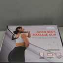 Upgraded 2-in-1 Massage Gun with Heat, Pain Relief Deep Tissue Back and Neck Massager with Extension Handle, Handheld Muscle Massage Gun for Back, Shoulder, Arm,Thigh