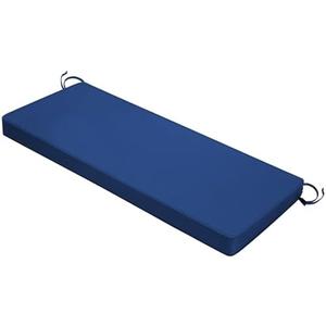 Mrsenloi Outdoor Bench Cushion 48x18x3 Inch with Ties, Thick Waterproof Porch Swing Cushions for Patio Furniture Chair Pad, Seat Sofa Garden Replacement Cushion Sponge Filling