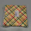 Whaline 80 Packs Checkered Paper Napkins Christmas Disposable Napkins Red Green Plaid Decorative Napkins for Party Supplies Table Decor, 6.5 x 6.5 Inch