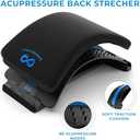 Everlasting Comfort Back Stretcher for Lower Lumbar Pain Relief - Adjustable Spine Decompressor, Lumbar Support with 88 Acupressure Nodes and Memory Foam Pad - Back Cracker